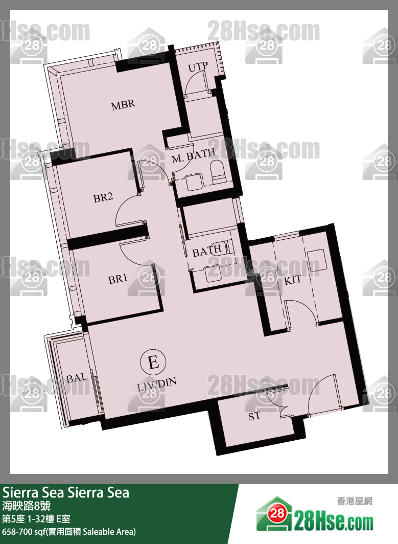 Sierra Sea Unit FloorPlan (Provided by 28Hse)