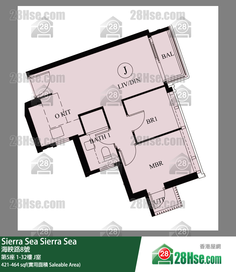 Sierra Sea 单位平面图(由 28Hse 提供)