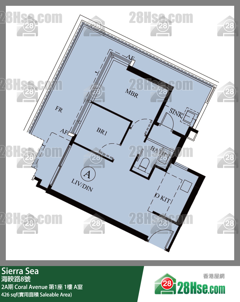 Sierra Sea 2A期 Coral Avenue 第1座 1楼 A室 平面图
