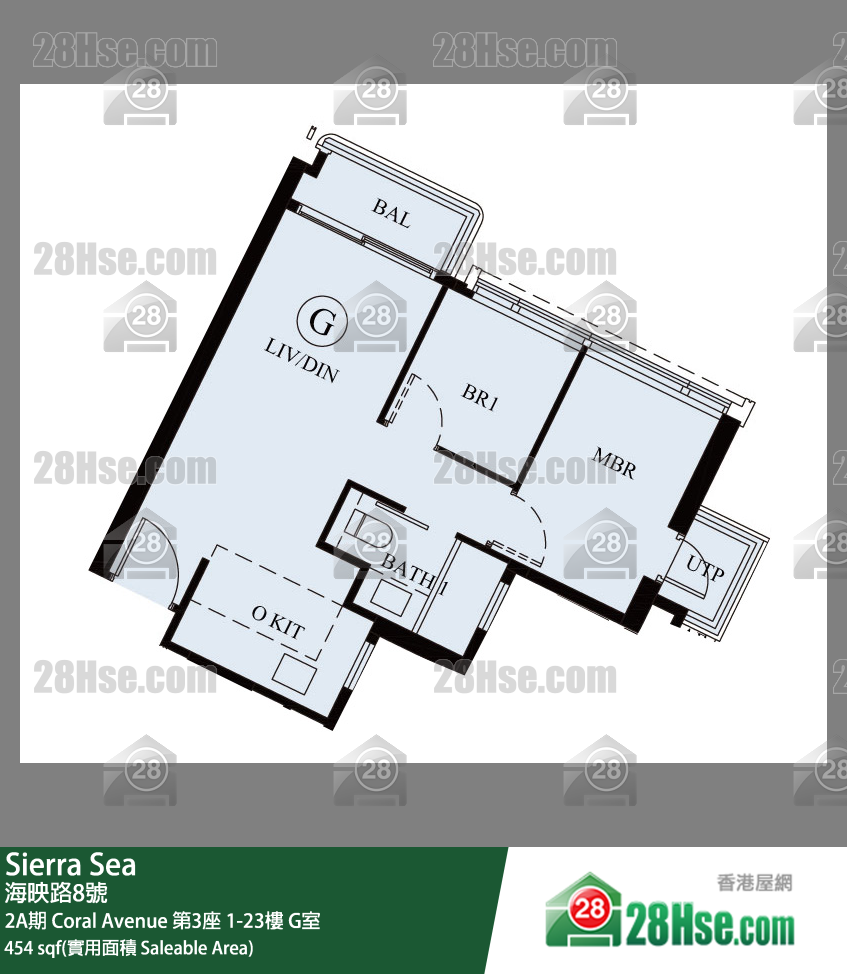 Sierra Sea 2A期 Coral Avenue 第3座 9樓 G室 平面圖