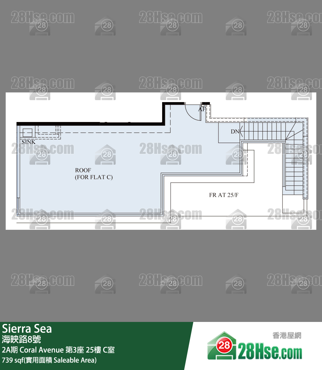 Sierra Sea 2A期 Coral Avenue 第3座 25楼 C室 平面图