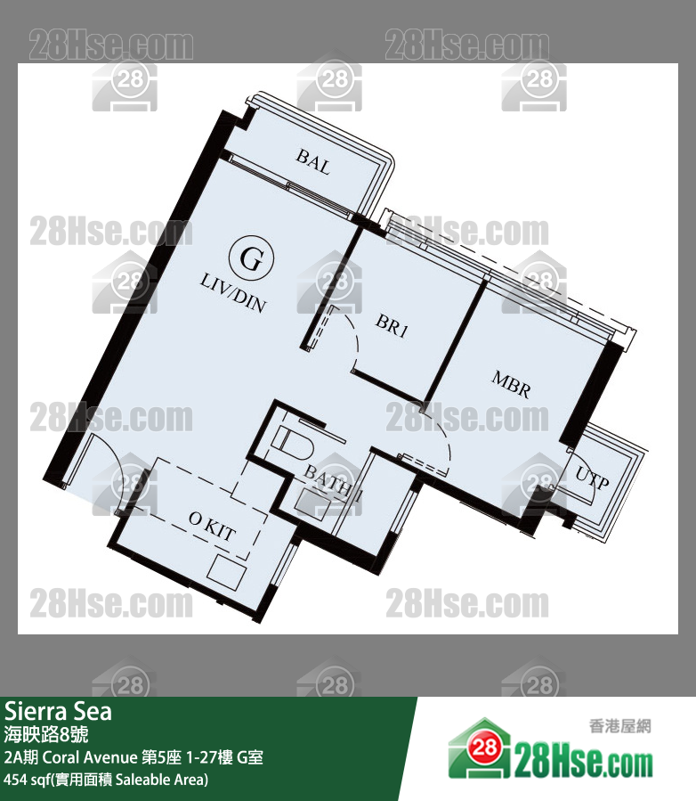 Sierra Sea 2A期 Coral Avenue 第5座 17楼 G室 平面图