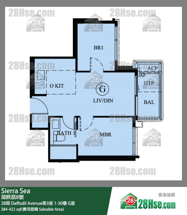 Sierra Sea 2B期 Daffodil Avenue第3座 10樓 G室 平面圖