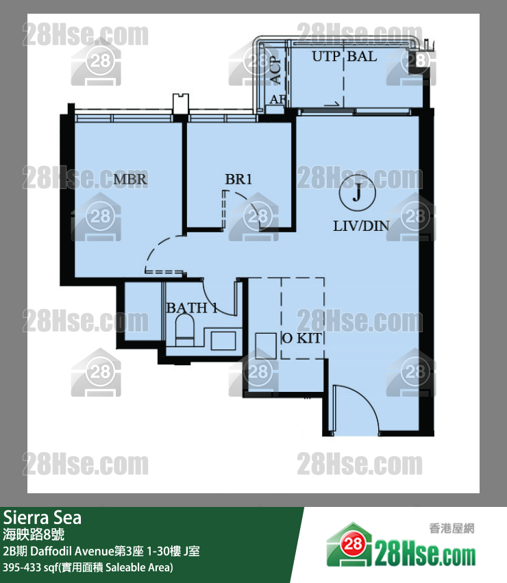 Sierra Sea 2B期 Daffodil Avenue第3座 11楼 J室 平面图