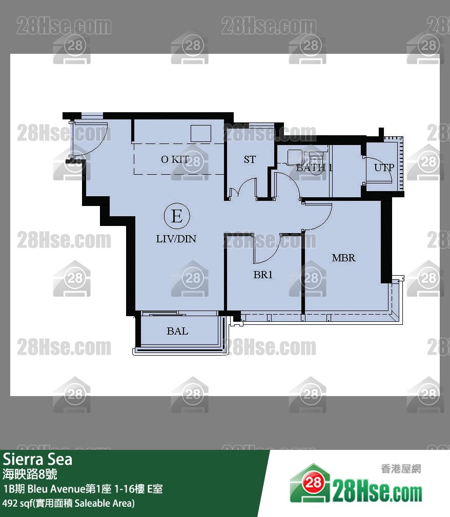 Sierra Sea 单位平面图(由 28Hse 提供)