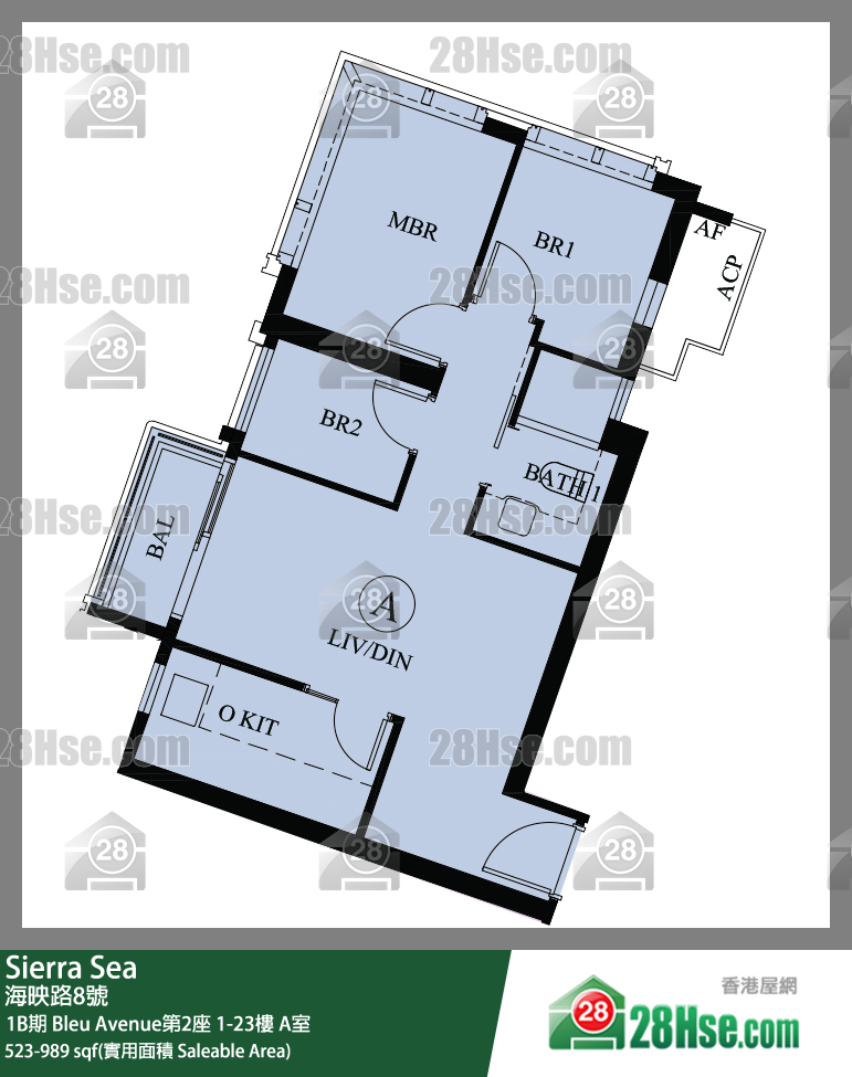 Sierra Sea 单位平面图(由 28Hse 提供)