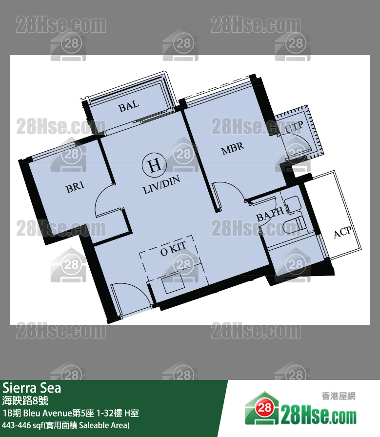 Sierra Sea Unit FloorPlan (Provided by 28Hse)