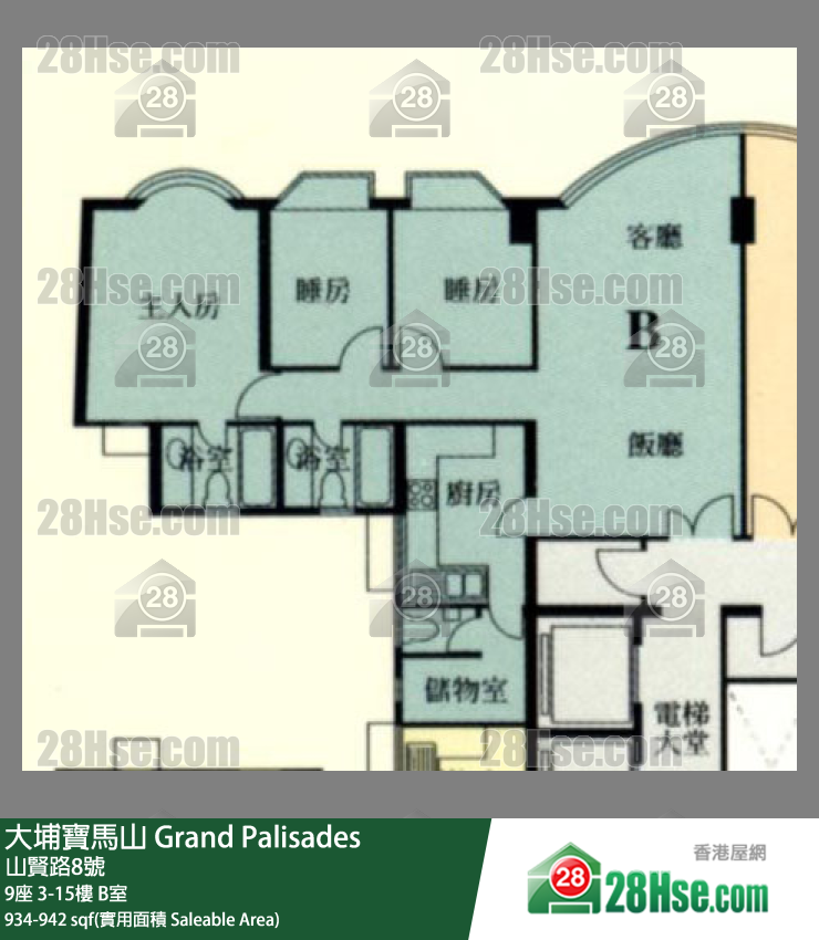 Grand Palisades Unit FloorPlan (Provided by 28Hse)