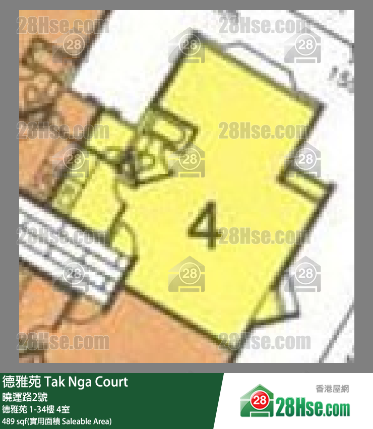 德雅苑 德雅苑2樓 4室 平面圖