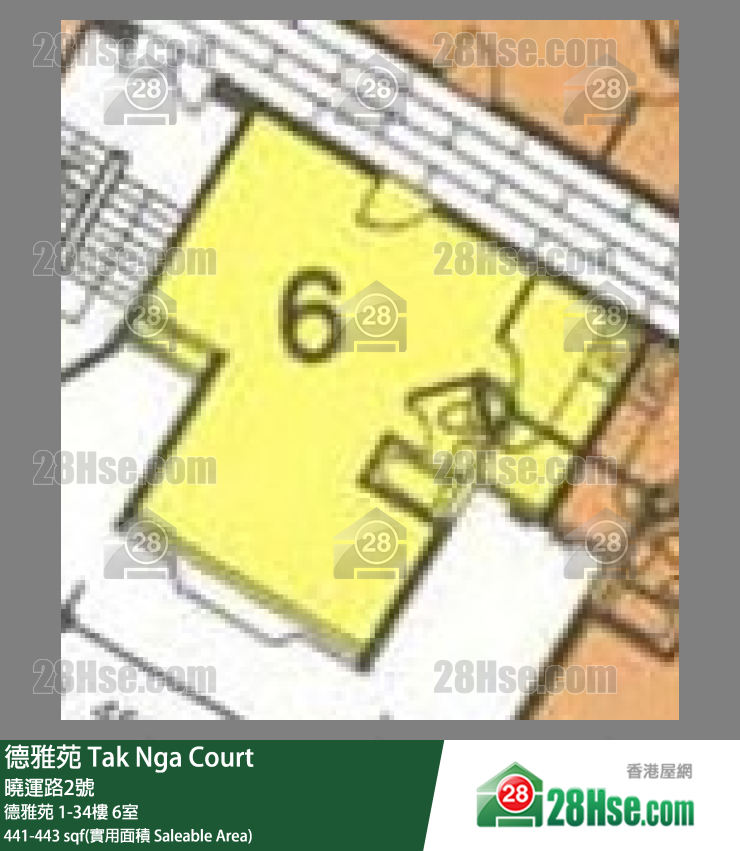 德雅苑 德雅苑26樓 6室 平面圖