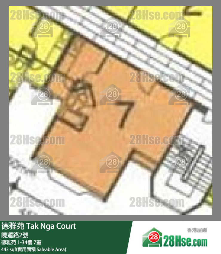 德雅苑 德雅苑19樓 7室 平面圖
