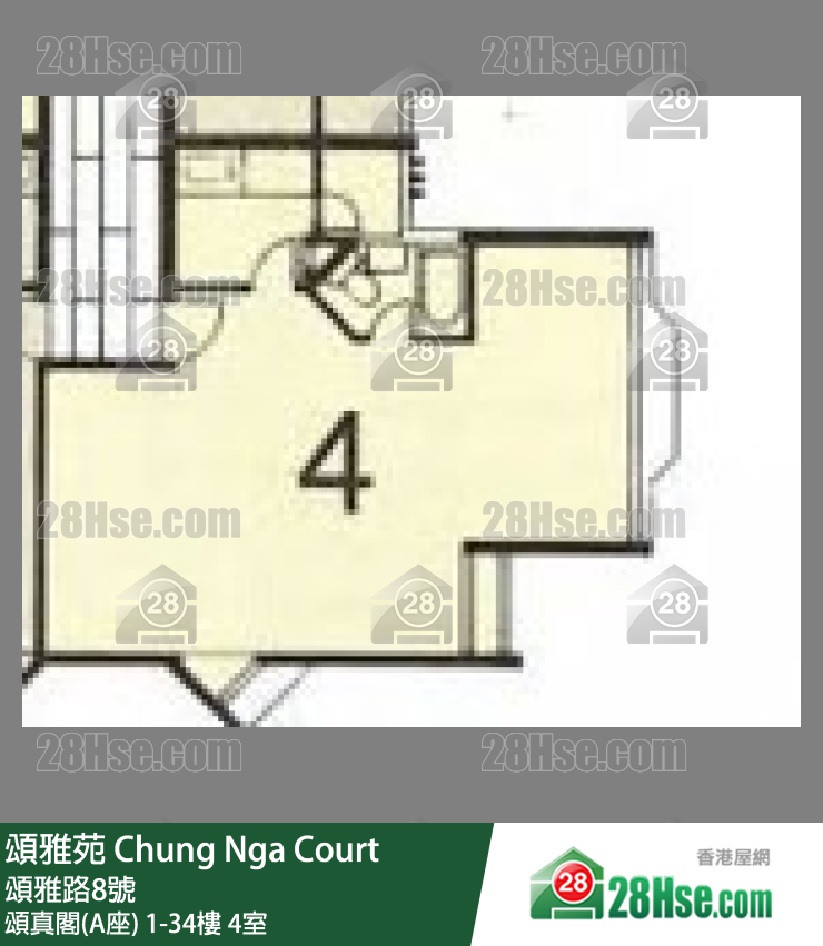 Chung Nga Court Unit FloorPlan (Provided by 28Hse)