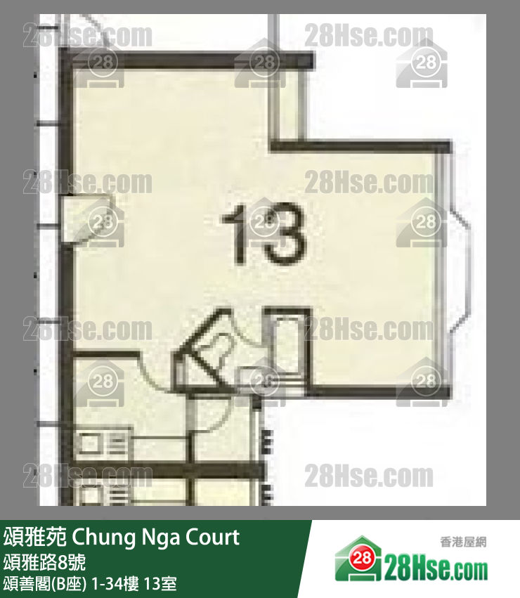 Chung Nga Court Unit FloorPlan (Provided by 28Hse)
