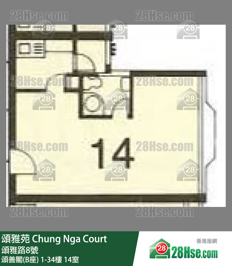 颂雅苑 单位平面图(由 28Hse 提供)