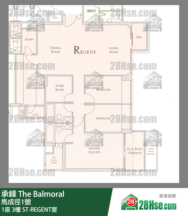 承峰 1座 3樓 ST-REGENT室 平面圖