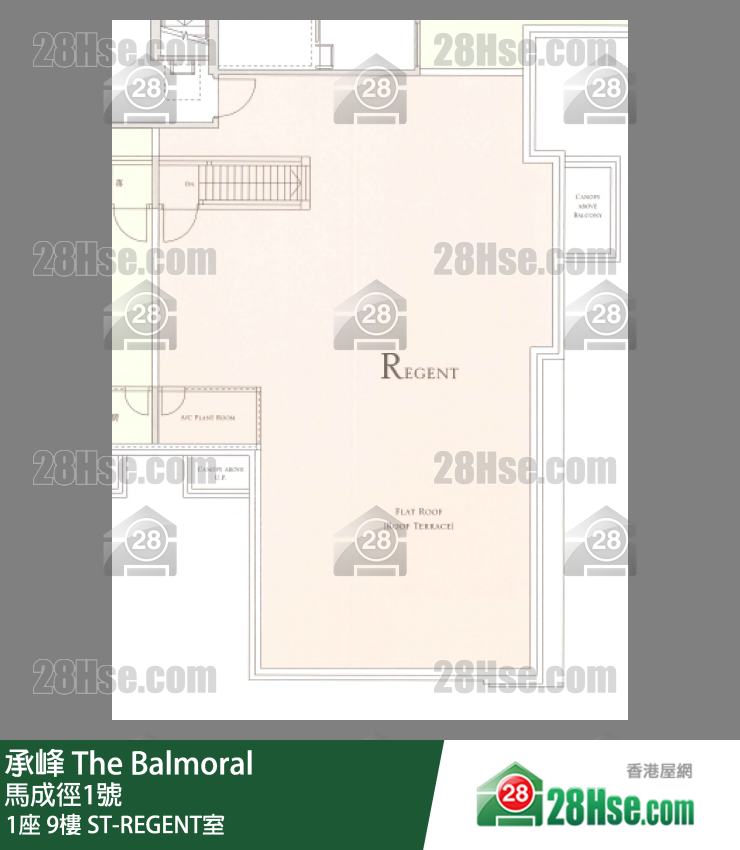 承峰 1座9樓 ST-REGENT室 平面圖