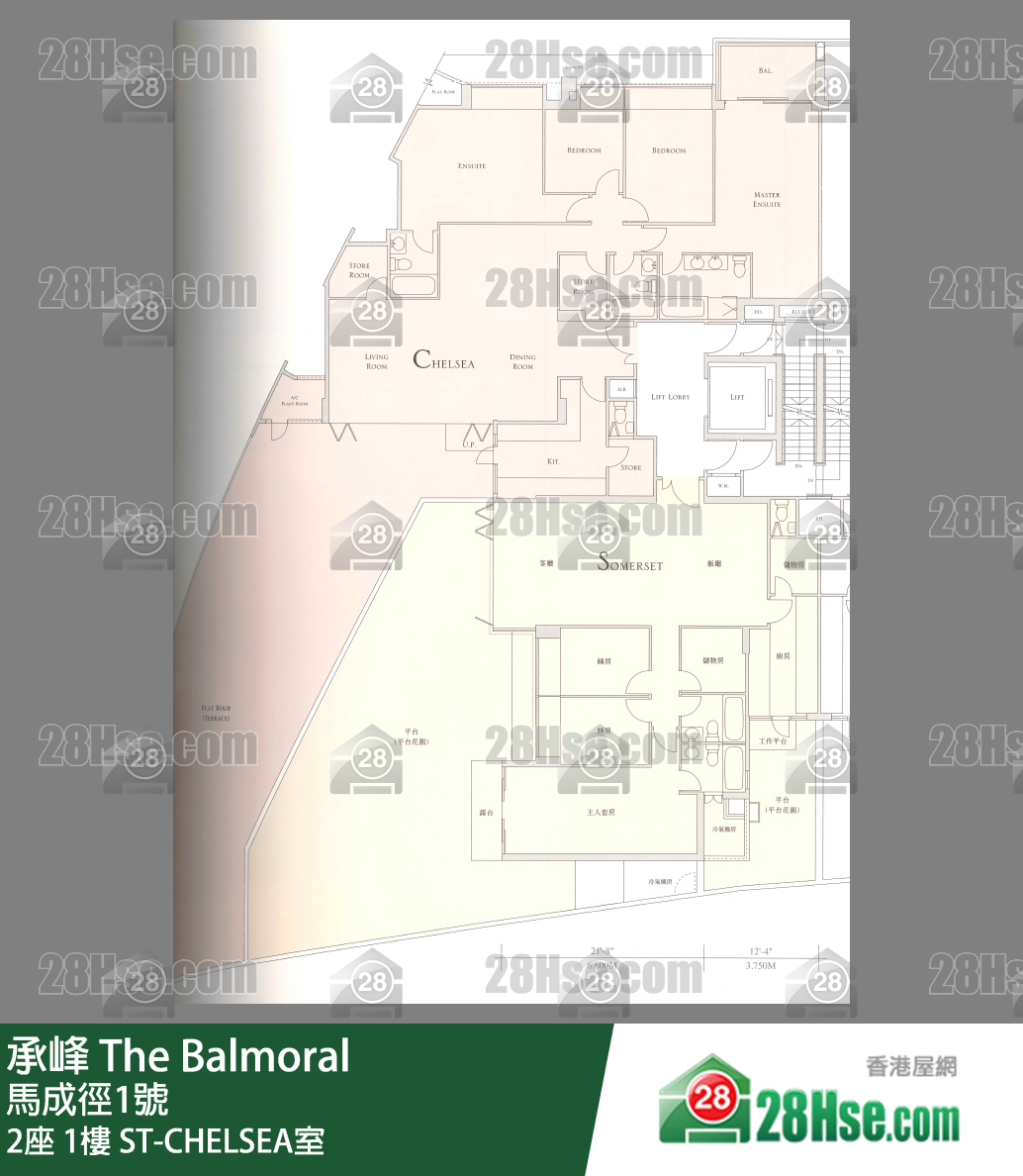 承峰 2座1樓 ST-CHELSEA室 平面圖
