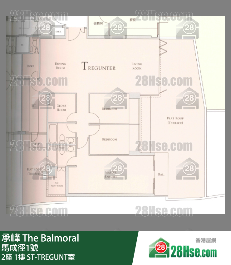 承峰 2座1楼 ST-TREGUNT室 平面图