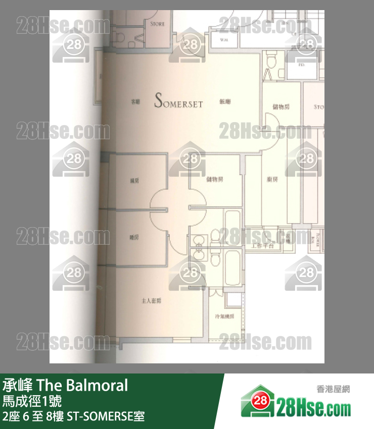 承峰 2座6樓 ST-SOMERSE室 平面圖