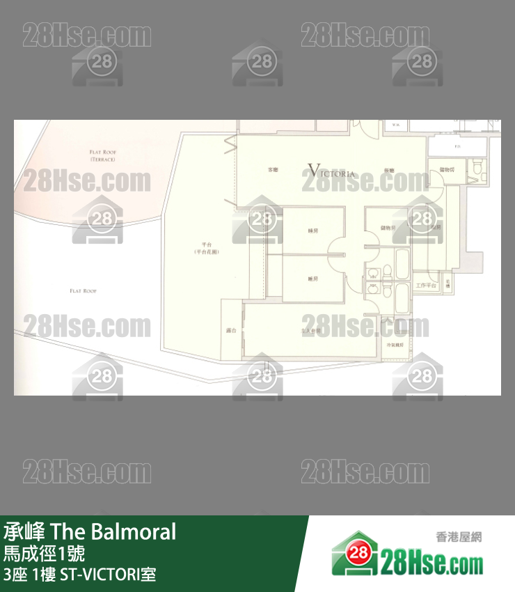 承峰 3座1樓 ST-VICTORI室 平面圖
