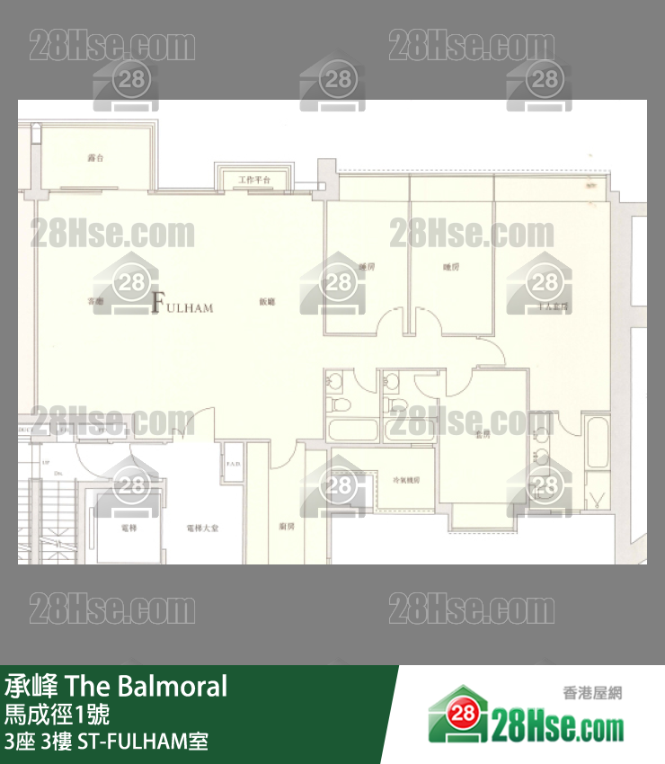 承峰 单位平面图(由 28Hse 提供)