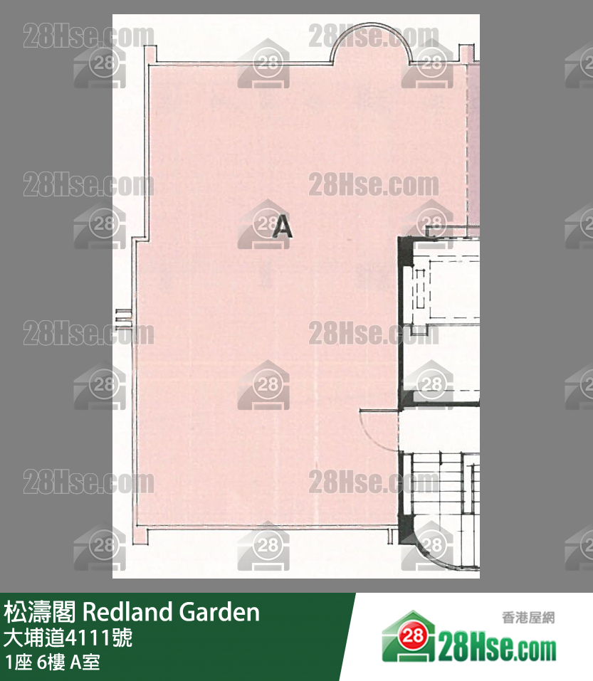 松濤閣 1座6樓 A室 平面圖