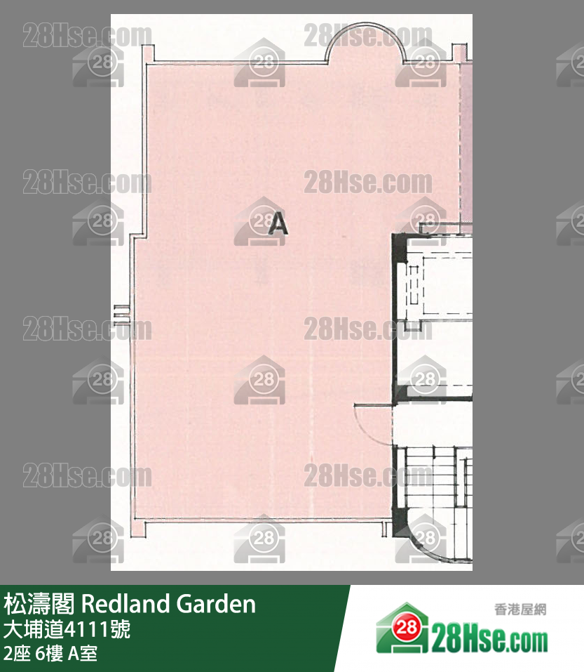 松濤閣 2座 6樓 A室 平面圖