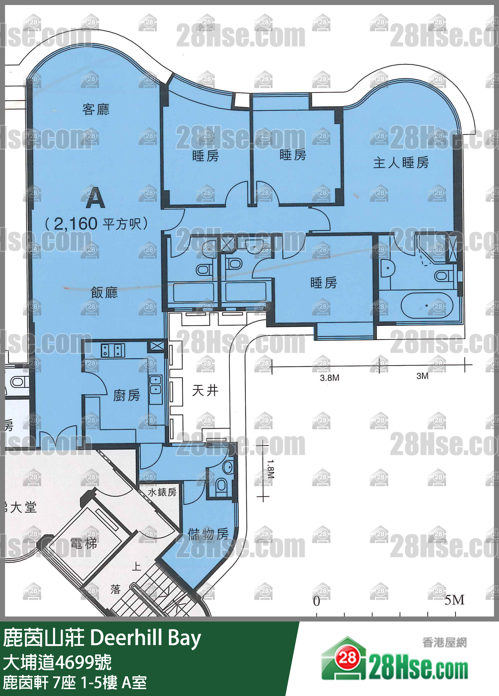 鹿茵山庄 鹿茵轩7座3楼 A室 平面图