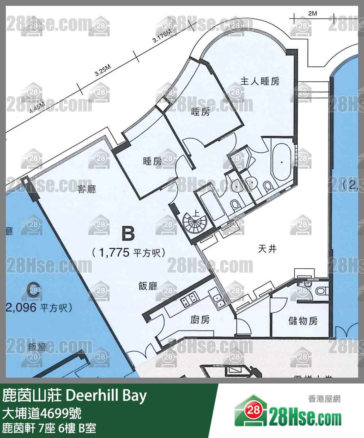 鹿茵山莊 鹿茵軒7座6樓 B室 平面圖