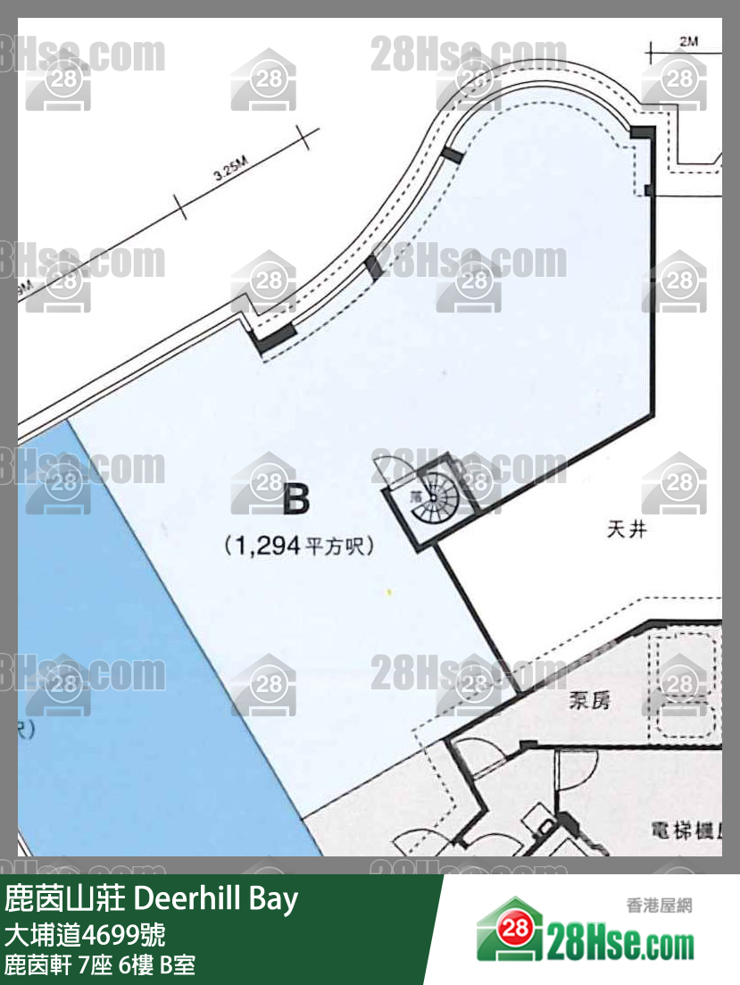 鹿茵山莊 鹿茵軒7座6樓 B室 平面圖