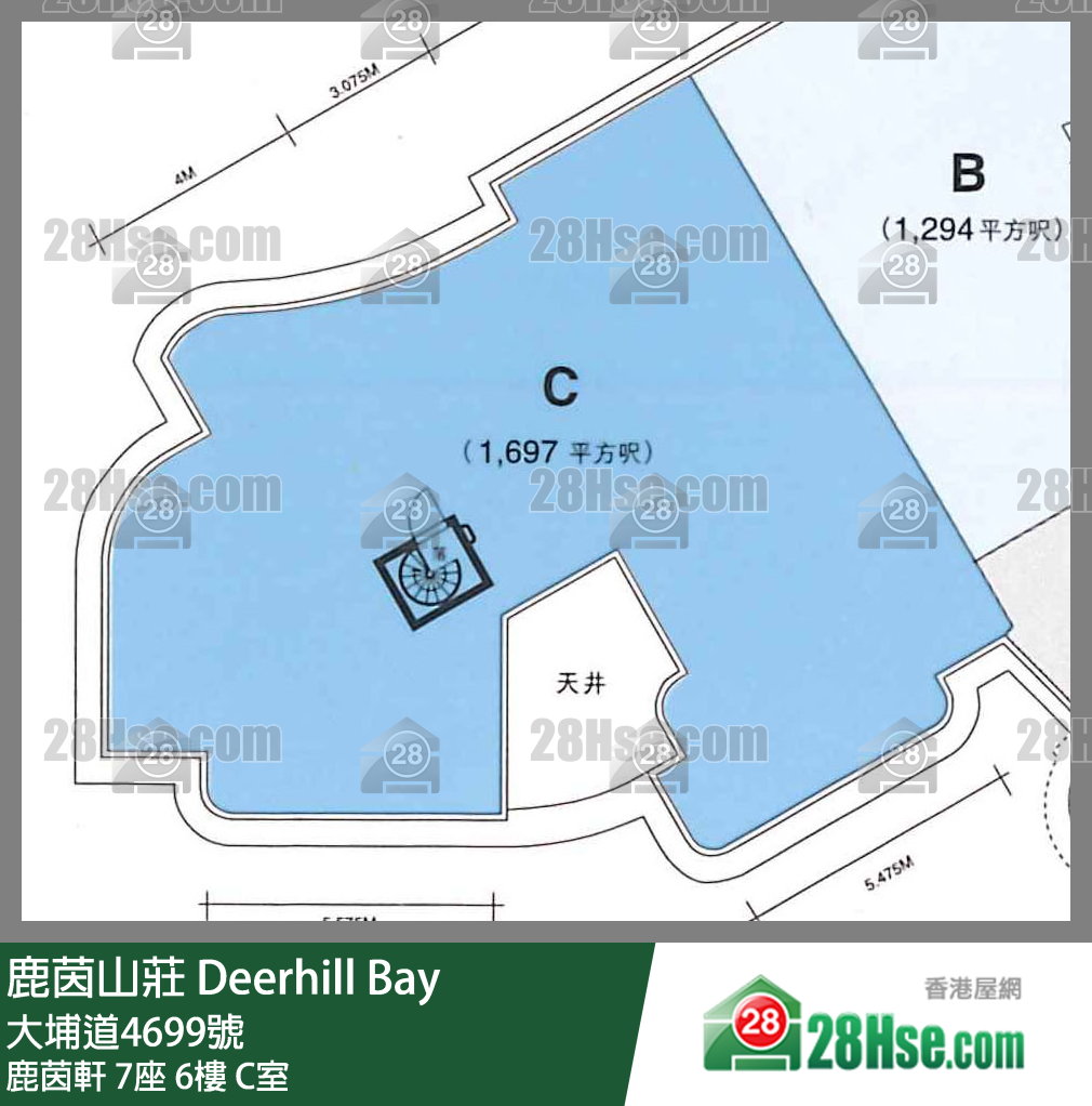 鹿茵山庄 鹿茵轩 7座 6楼 C室 平面图