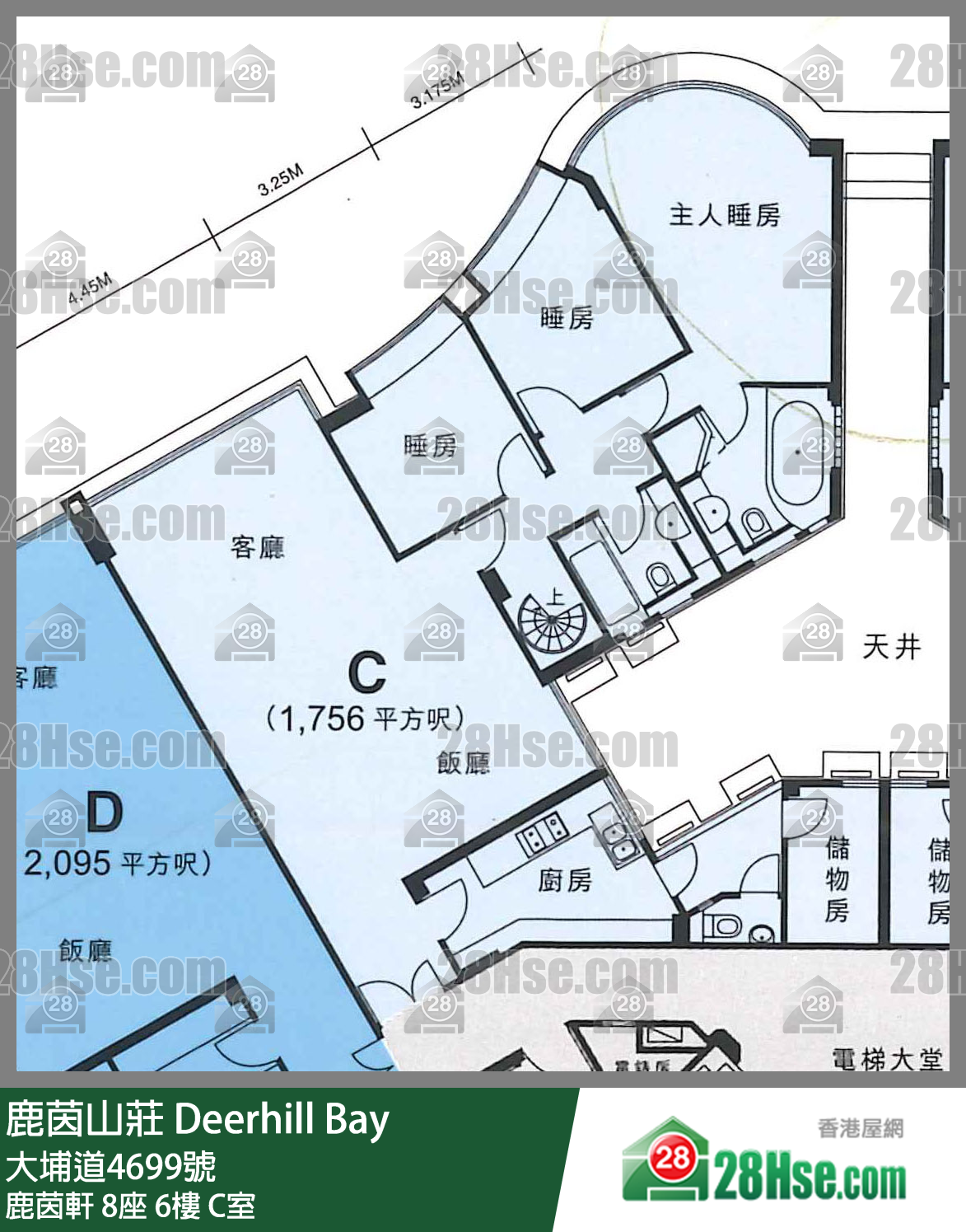 鹿茵山莊 鹿茵軒8座6樓 C室 平面圖