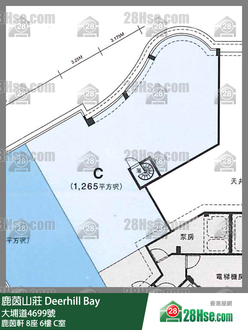 鹿茵山莊 鹿茵軒8座6樓 C室 平面圖