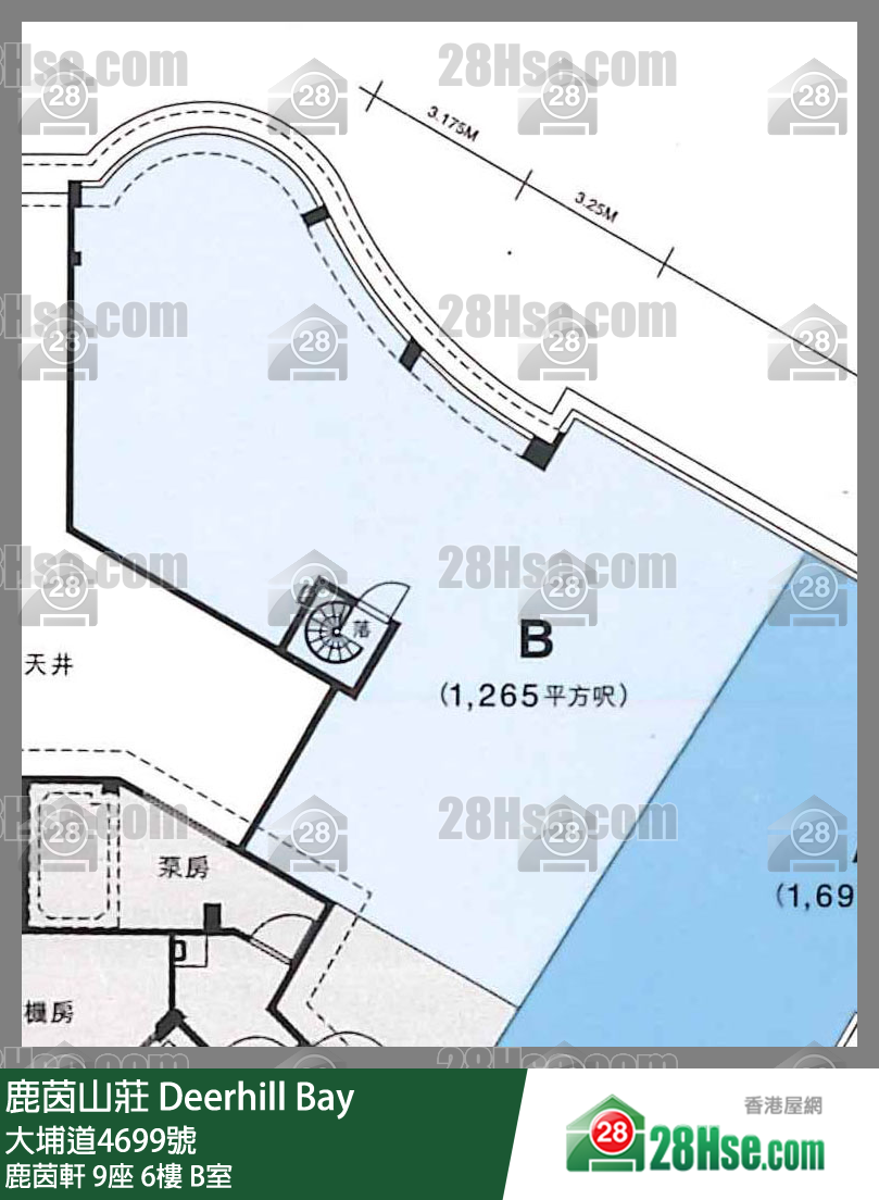 鹿茵山庄 鹿茵轩9座6楼 B室 平面图