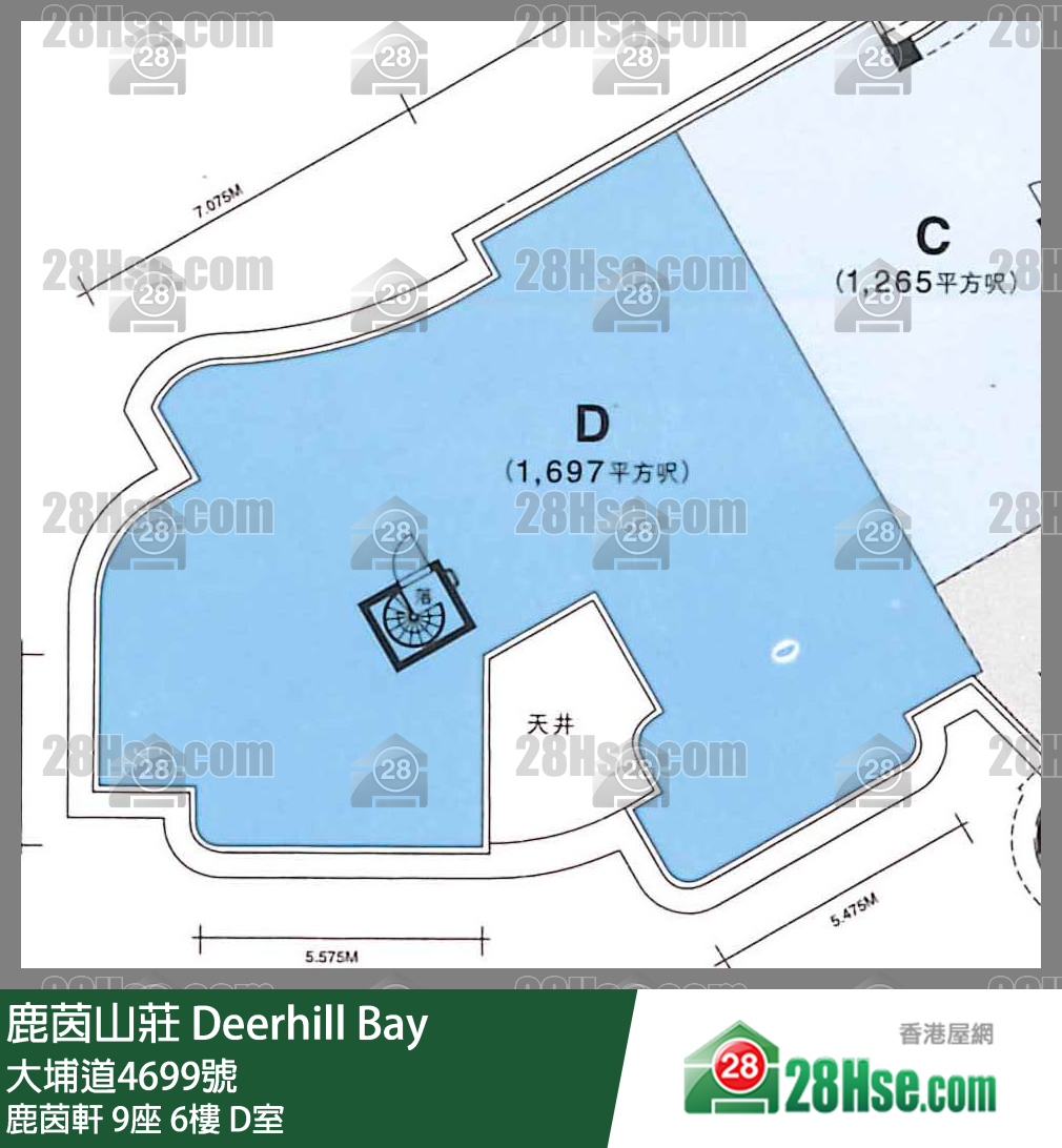 鹿茵山庄 鹿茵轩9座6楼 D室 平面图