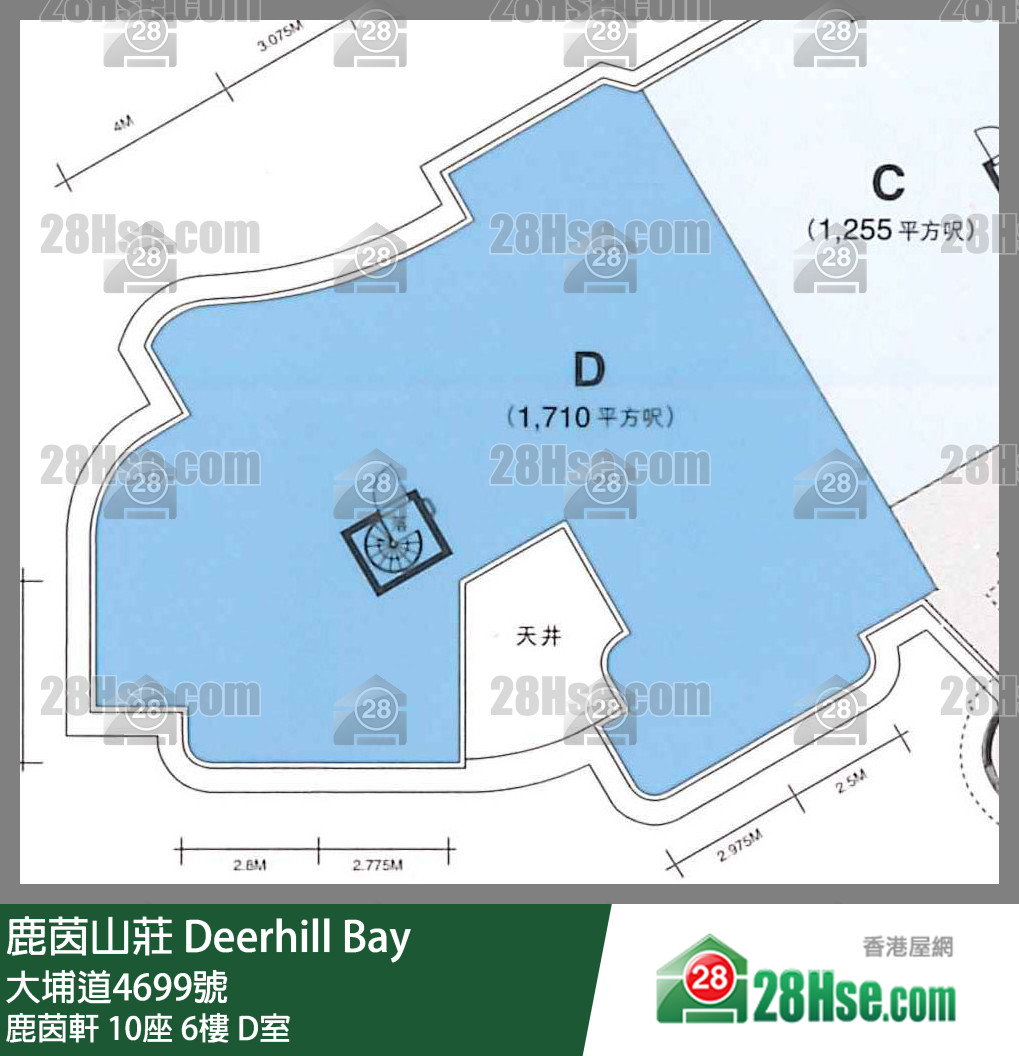 鹿茵山庄 鹿茵轩10座6楼 D室 平面图