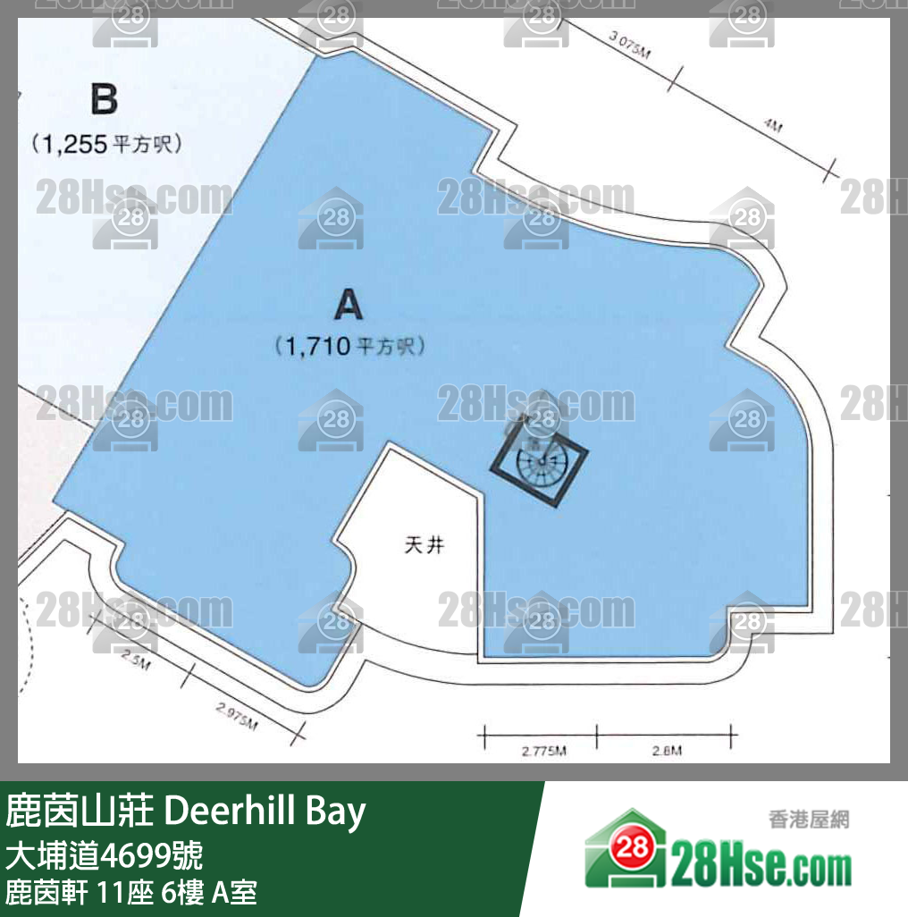 鹿茵山庄 鹿茵轩11座6楼 A室 平面图