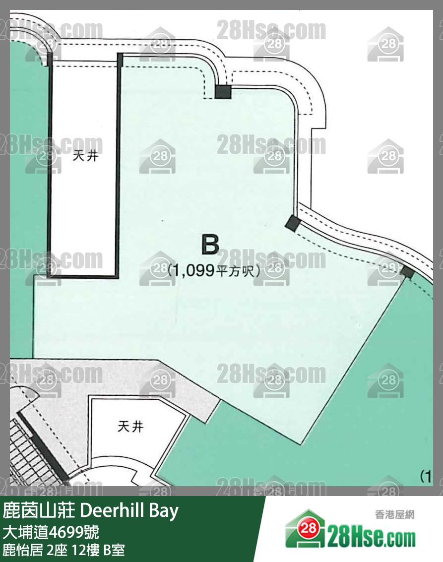 鹿茵山庄 鹿怡居2座12楼 B室 平面图