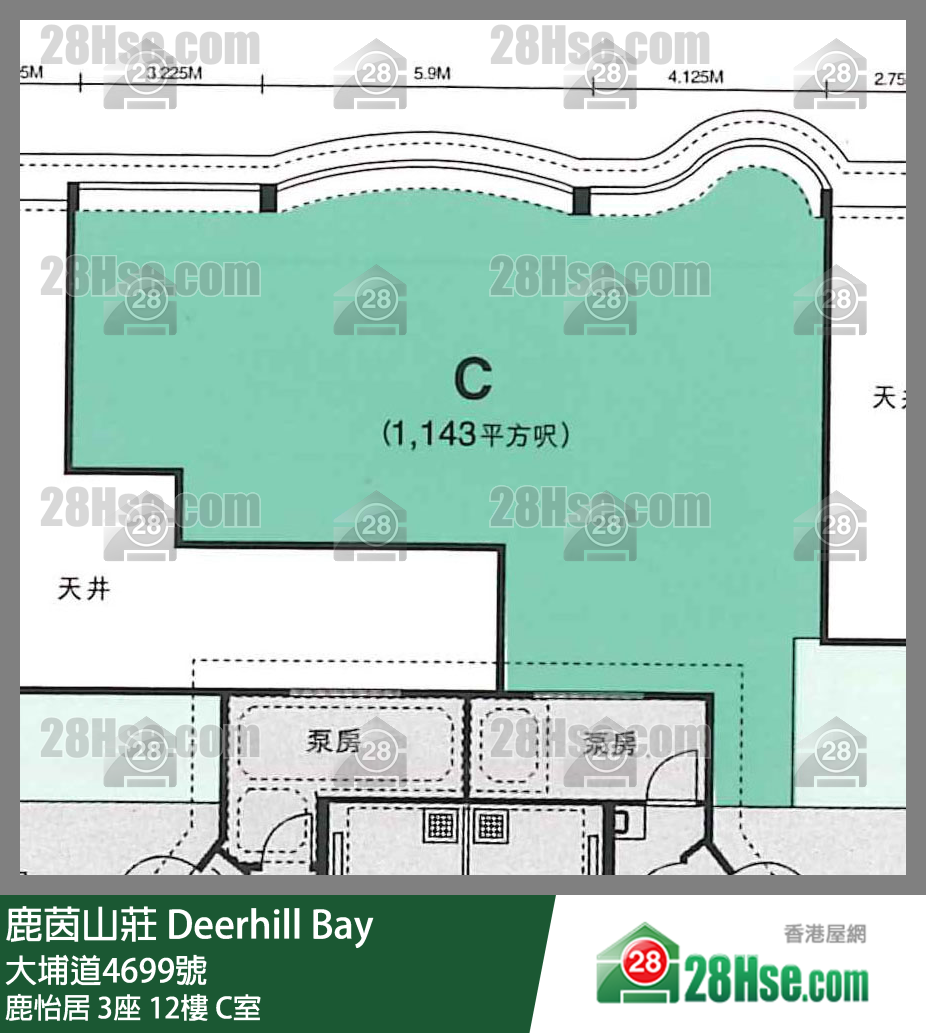 鹿茵山庄 鹿怡居3座12楼 C室 平面图