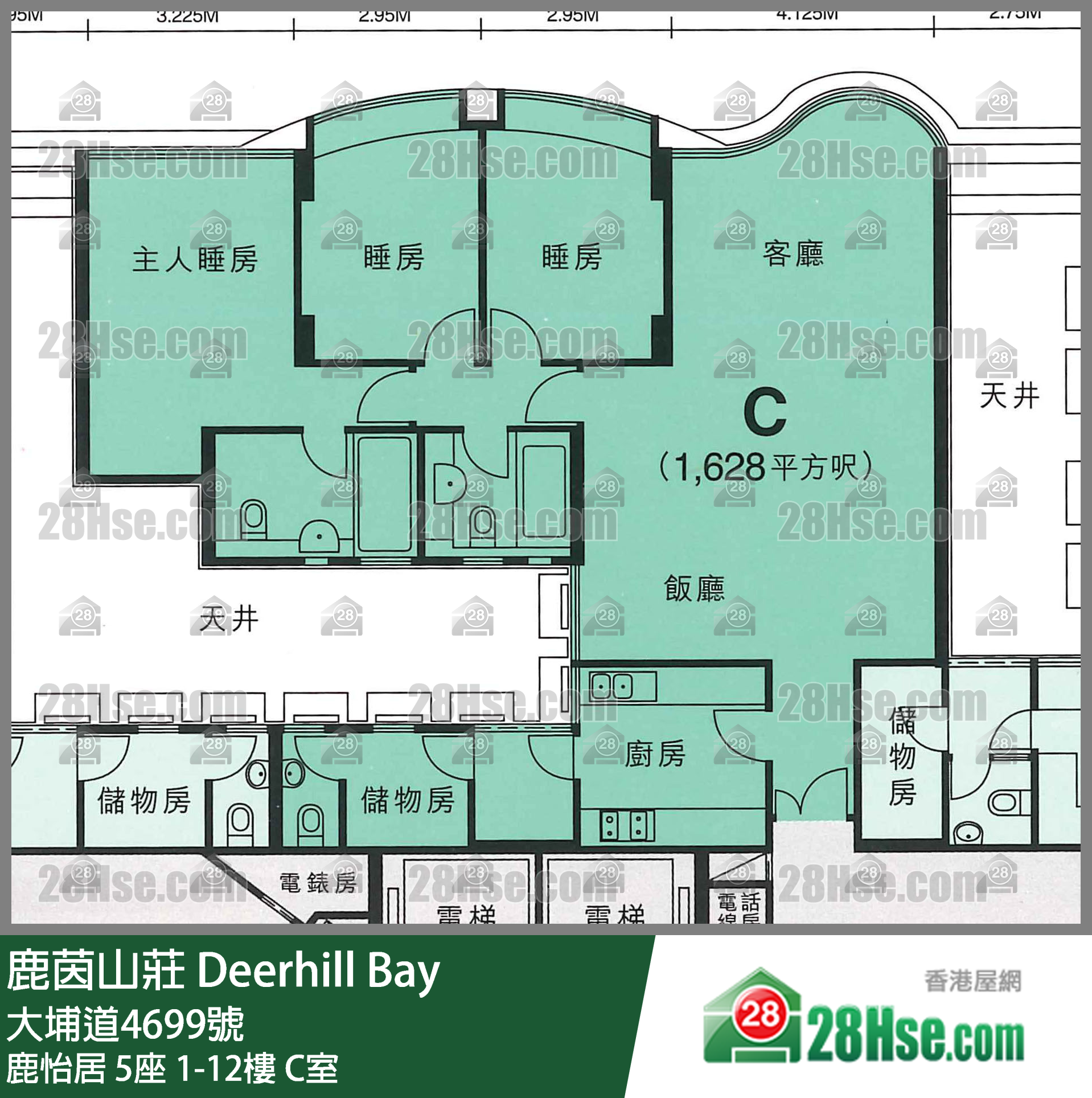 鹿茵山庄 鹿怡居5座3楼 C室 平面图