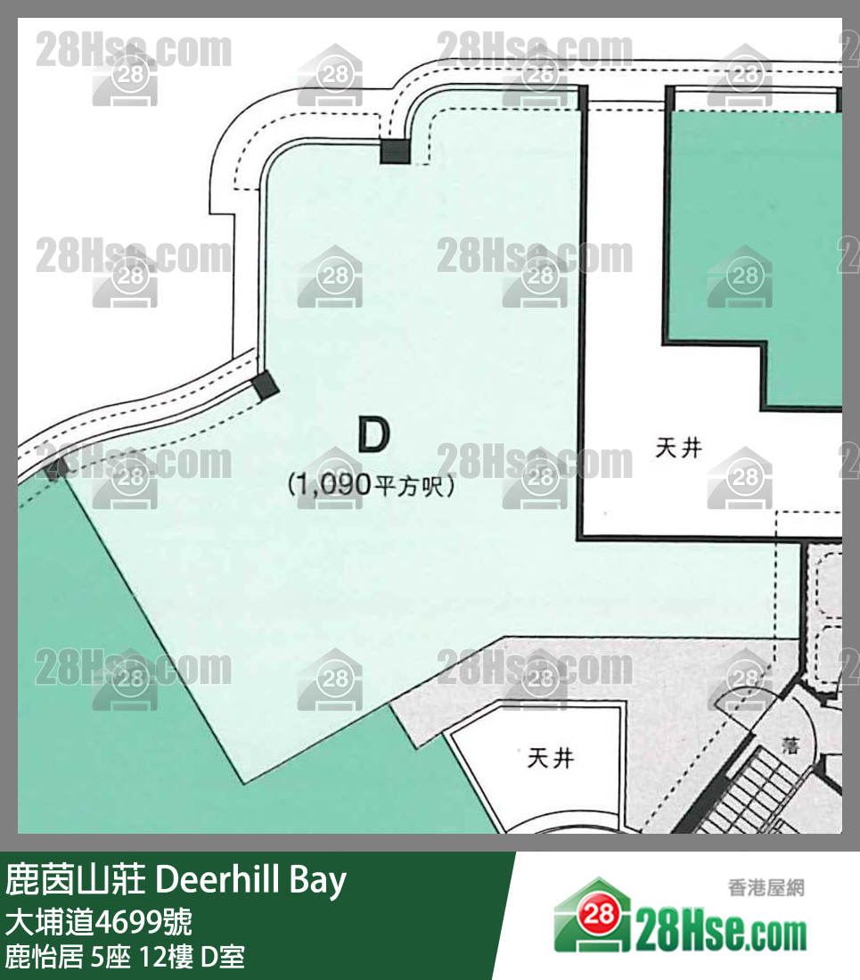 鹿茵山庄 鹿怡居5座12楼 D室 平面图