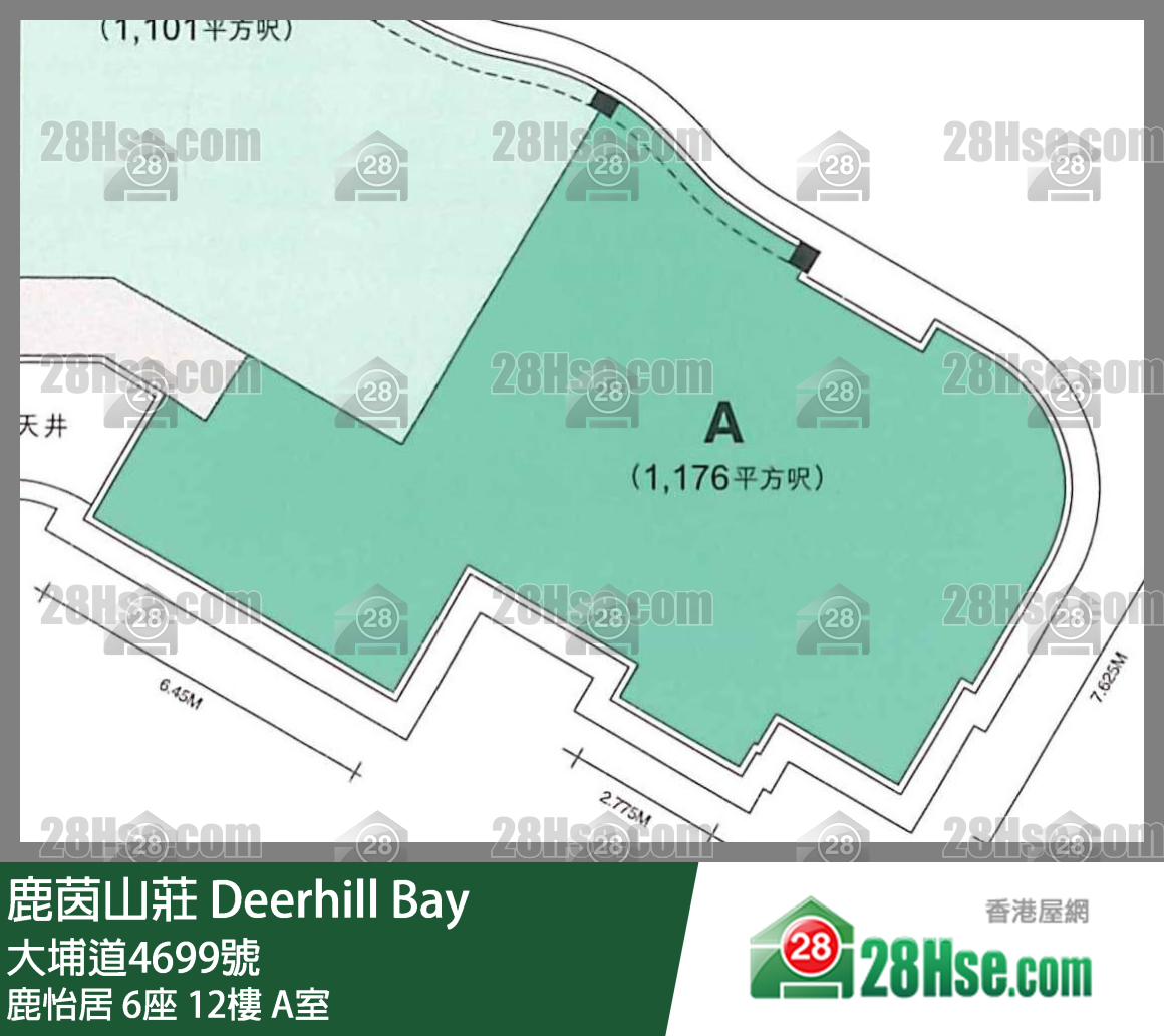 鹿茵山庄 鹿怡居 6座 12楼 A室 平面图