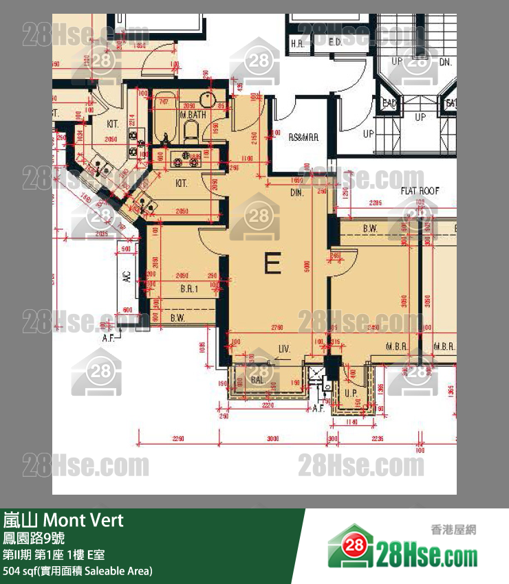 岚山(第1期) 第II期第1座1楼 E室 平面图