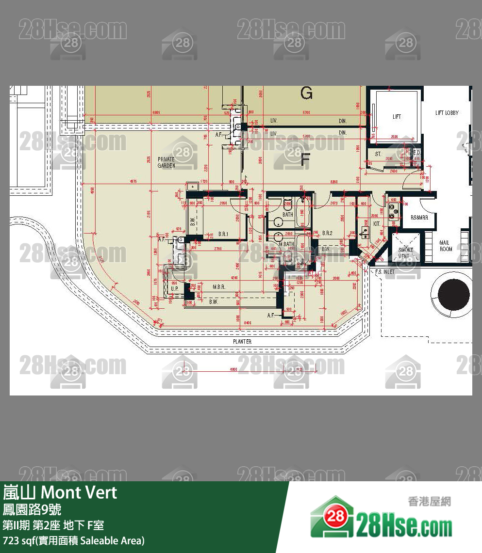 岚山(第1期) 第II期第2座地下 F室 平面图