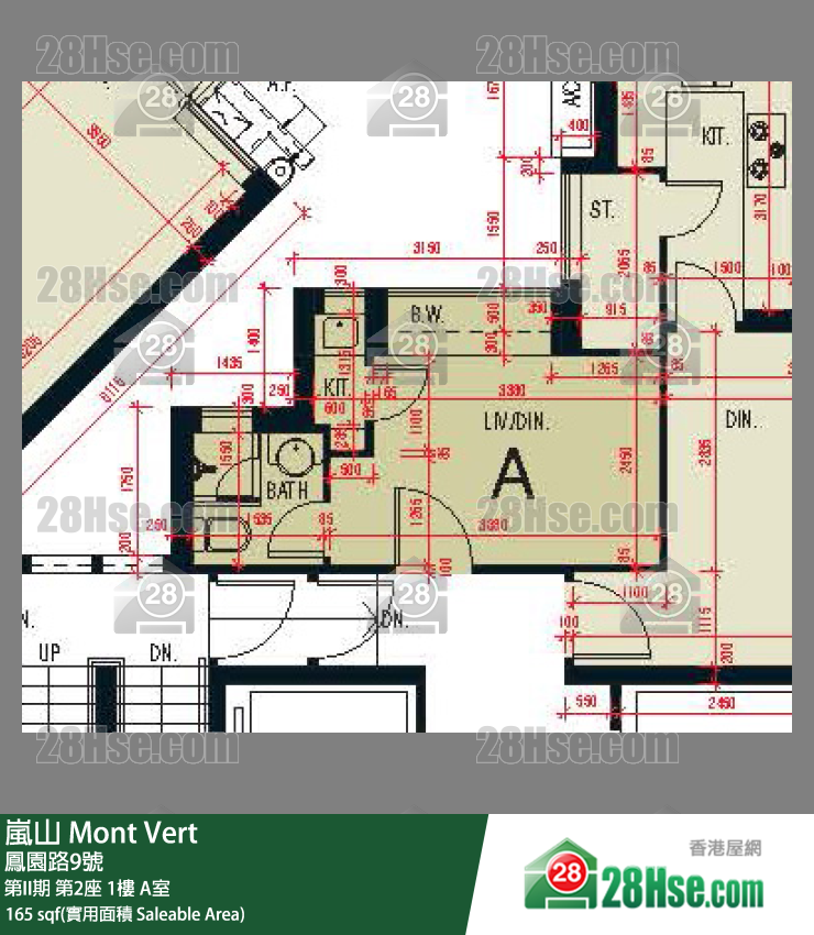 岚山(第1期) 第II期 第2座 1楼 A室 平面图
