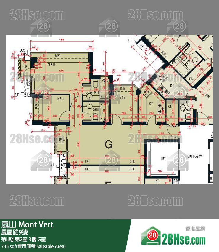 Mont Vert Unit FloorPlan (Provided by 28Hse)