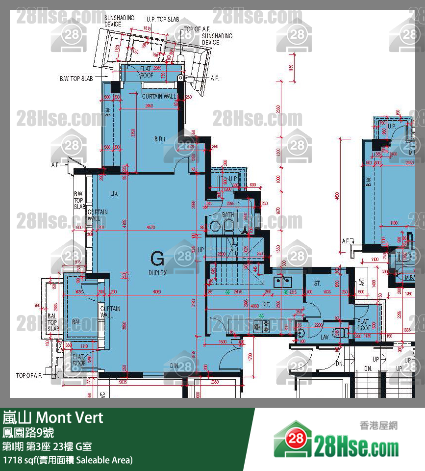 嵐山(第1期) 第I期 第3座 23樓 G室 平面圖