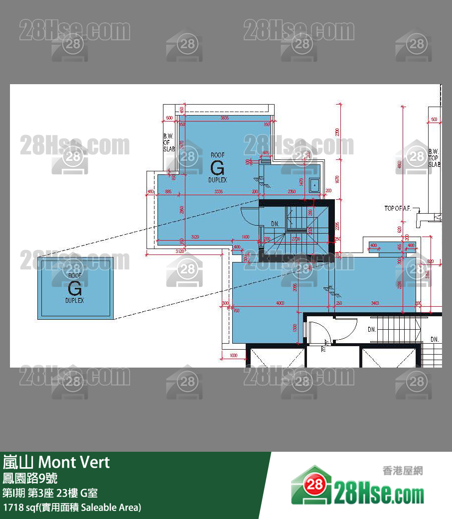 嵐山(第1期) 第I期 第3座 23樓 G室 平面圖