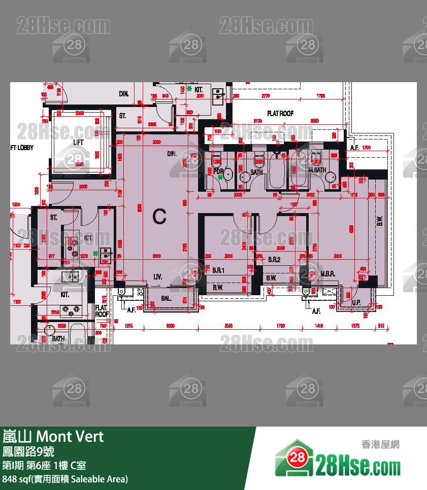 岚山(第1期) 第I期第6座1楼 C室 平面图