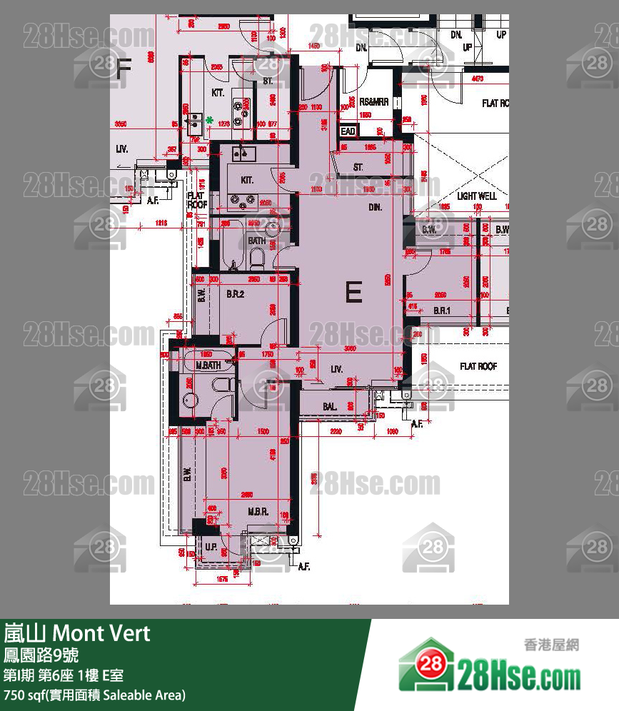 岚山(第1期) 第I期 第6座 1楼 E室 平面图